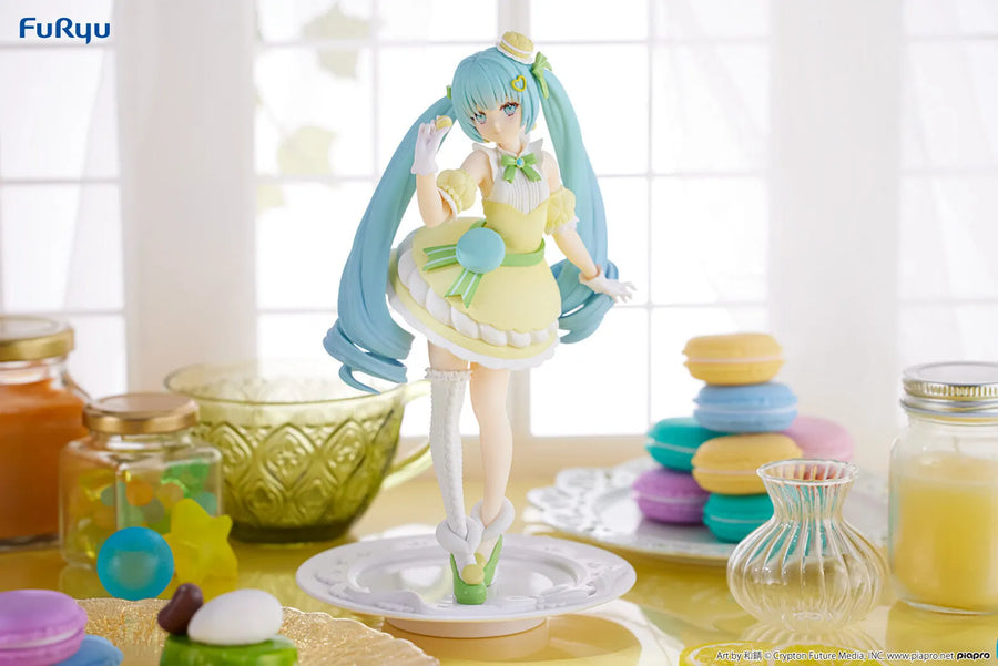 Piapro Characters - Hatsune Miku - Exc∞d Creative - Sweet Sweets - Citron Macaron ver. (FuRyu)ㅤ – FuRyu – ActionFigureBrasil