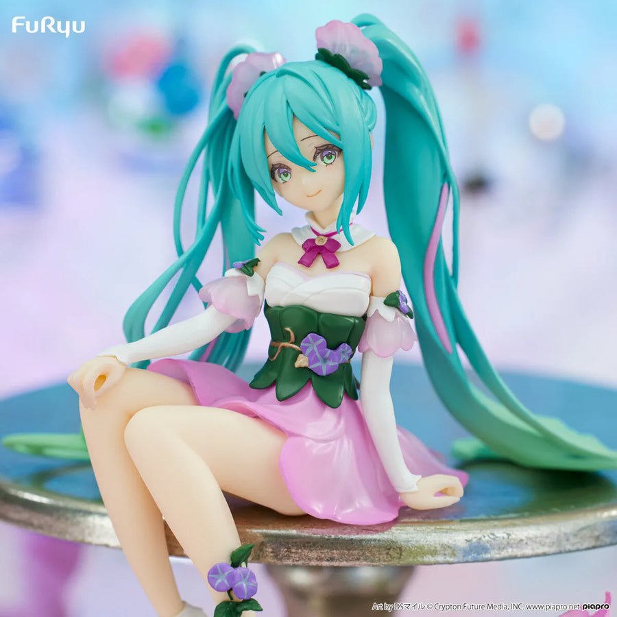 Piapro Characters - Hatsune Miku - Flower Fairy - Noodle Stopper Figure - Asagao, Pink ver. (FuRyu)ㅤ – FuRyu – ActionFigureBrasil