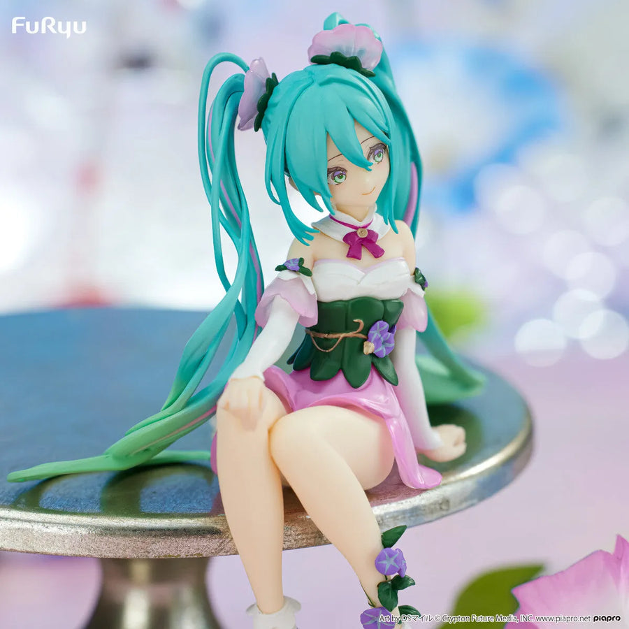 Piapro Characters - Hatsune Miku - Flower Fairy - Noodle Stopper Figure - Asagao, Pink ver. (FuRyu)ㅤ – FuRyu – ActionFigureBrasil