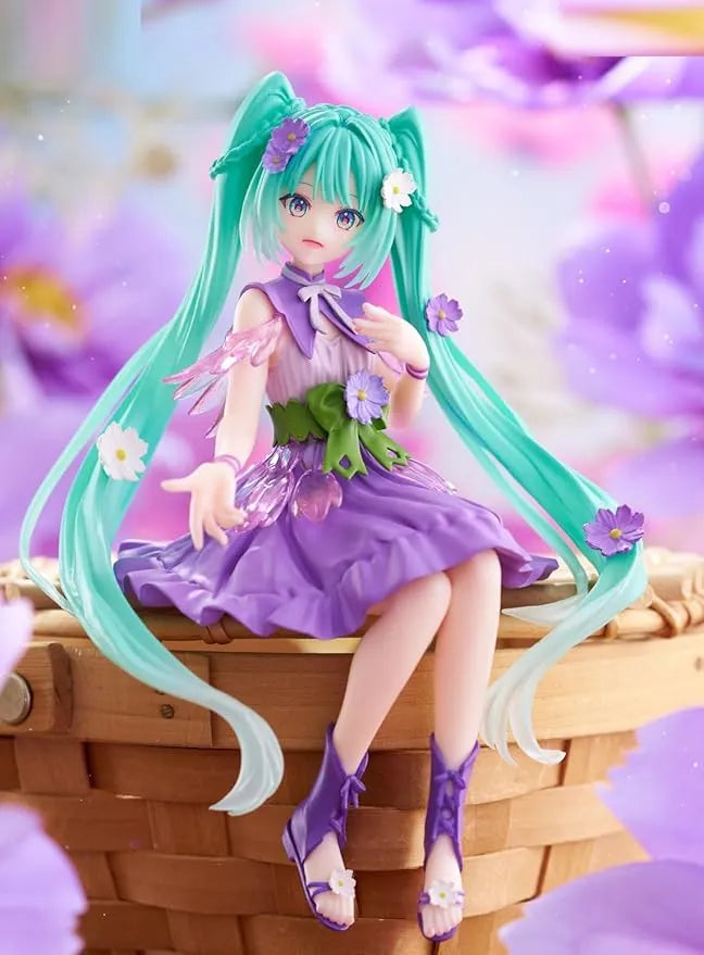 Piapro Characters - Hatsune Miku - Flower Fairy - Noodle Stopper Figure - Purple Cosmos (FuRyu)ㅤ – FuRyu – ActionFigureBrasil