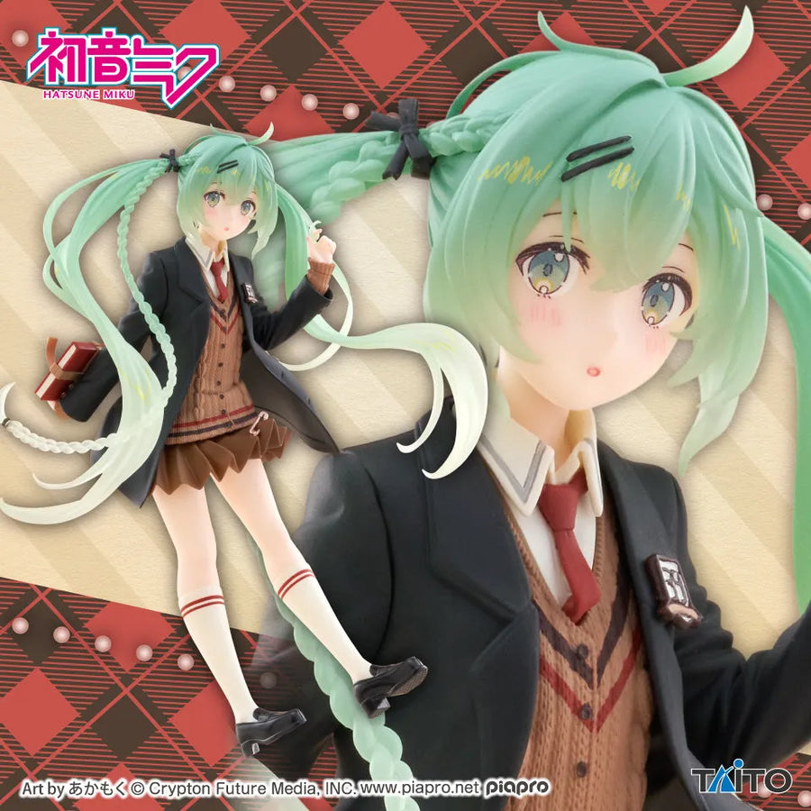 Piapro Characters - Hatsune Miku - Hatsune Miku Fashion Series - Preppy (Taito)ㅤ – Taito – ActionFigureBrasil