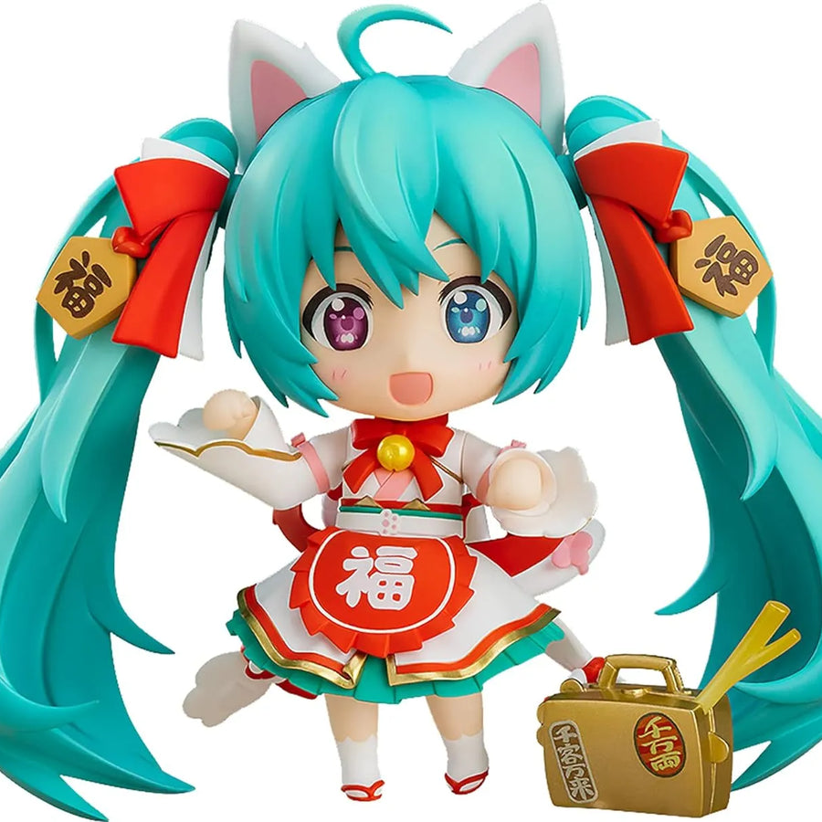 Piapro Characters - Hatsune Miku - Hatsune Miku x Maneki Neko - Nendoroid #1777 - Maneki Miku Ver. (Good Smile Company)ㅤ – Good Smile Company – ActionFigureBrasil