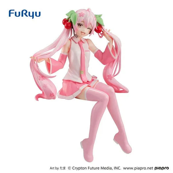 Piapro Characters - Hatsune Miku - Noodle Stopper Figure - Sakura Miku Wink ver. (FuRyu)ㅤ – FuRyu – ActionFigureBrasil