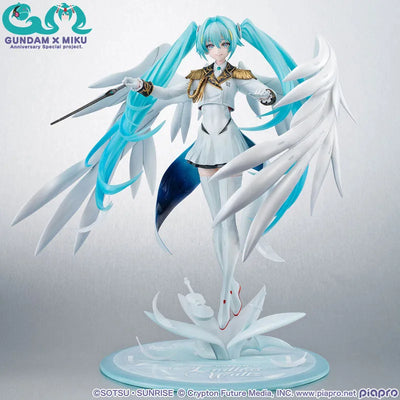 Piapro Characters - Shin Kidou Senki Gundam Wing Endless Waltz - Hatsune Miku - Gundam x Miku Anniversary Special Project - Lucrea - 1/7 - Wing Gundam Zero EW (MegaHouse) [Shop Exclusive]ㅤ – MegaHouse – ActionFigureBrasil — ângulo diferente