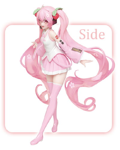 Piapro Characters - Vocaloid - Sakura Miku - New Illustration Ver. (Taito)ㅤ – Taito – ActionFigureBrasil — ângulo diferente