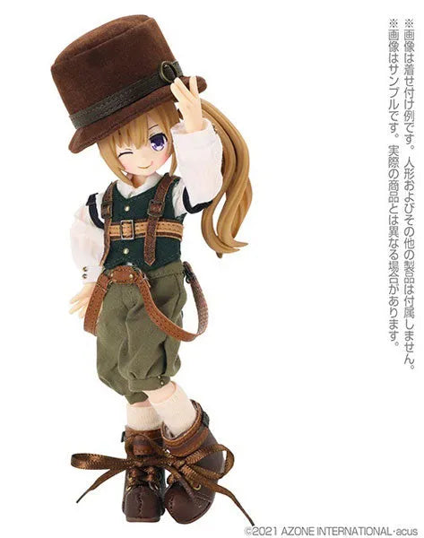 Picco Neemo 1/12 Lil'Fairy -Silk Hat & Adventure Steampunk set- Light Brown x Khaki (DOLL ACCESSORY)ㅤ – Azone International – ActionFigureBrasil