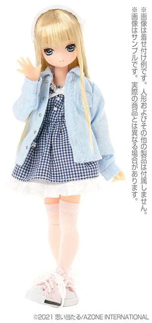 Picco Neemo Wear 1/12 Angelic Sigh Casual Dress Shirt Saxe Blue (DOLL ACCESSORY)ㅤ – Azone International – ActionFigureBrasil