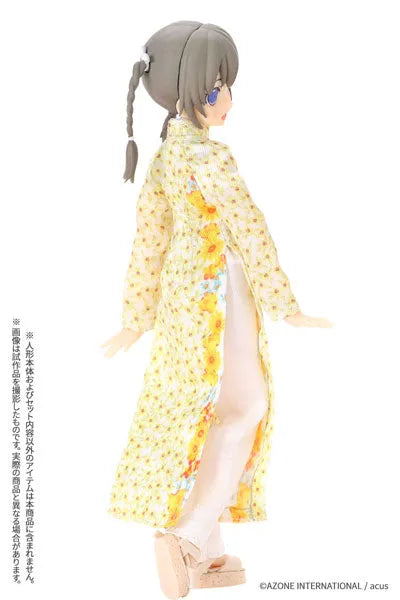 Picco Neemo Wear 1/12 Ao Dai Set (Himawari) Sunflower (DOLL ACCESSORY)ㅤ – Azone International – ActionFigureBrasil