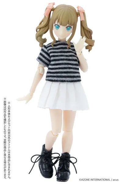 Picco Neemo Wear 1/12 Basic T-shirt II Gray x Black (DOLL ACCESSORY)ㅤ – Azone International – ActionFigureBrasil