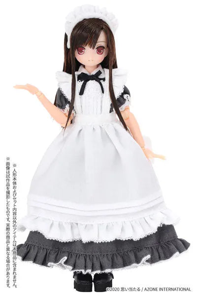 Picco Neemo Wear 1/12 Classical Long Maid Outfit (Short Sleeve) Set Gray (DOLL ACCESSORY)ㅤ – Azone International – ActionFigureBrasil