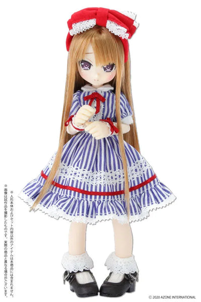 Picco Neemo Wear 1/12 Dreaming Girl Alice Dress Set Blue Stripe (DOLL ACCESSORY)ㅤ – Azone International – ActionFigureBrasil — ângulo diferente