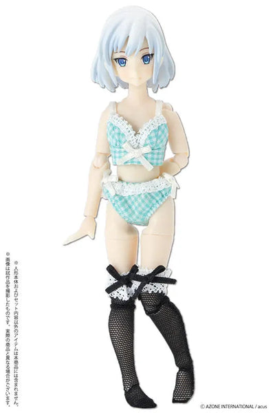 Picco Neemo Wear 1/12 Gingham Check Bra & Shorts Set Mint (DOLL ACCESSORY)ㅤ – Azone International – ActionFigureBrasil