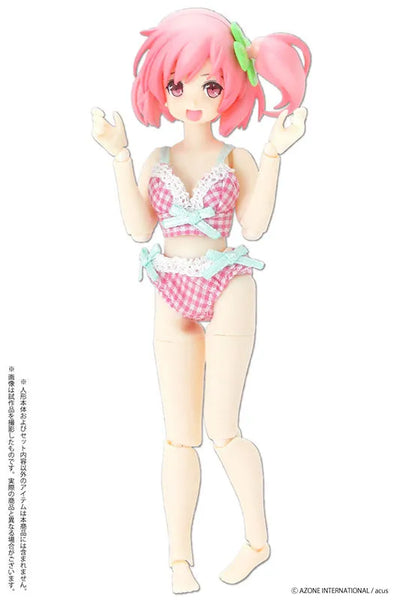 Picco Neemo Wear 1/12 Gingham Check Bra & Shorts Set Pink (DOLL ACCESSORY)ㅤ – Azone International – ActionFigureBrasil