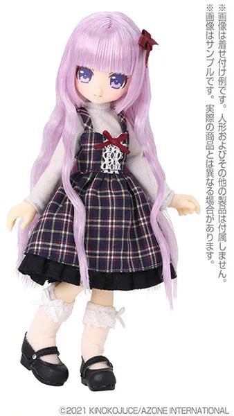 Picco Neemo Wear 1/12 Girly Jumper Skirt set Navy Checker (DOLL ACCESSORY)ㅤ – Azone International – ActionFigureBrasil