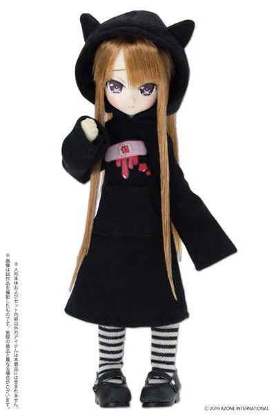 Picco Neemo Wear 1/12 Itami Kawa*Cat-eared One-piece Dress Black (DOLL ACCESSORY)ㅤ – Azone International – ActionFigureBrasil