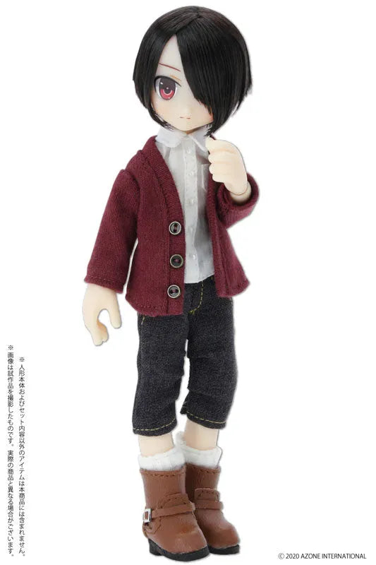 Picco Neemo Wear 1/12 Knit Cardigan Bordeaux Red (DOLL ACCESSORY)ㅤ – Azone International – ActionFigureBrasil