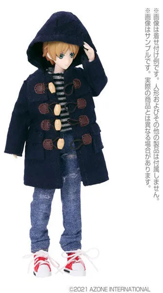 Picco Neemo Wear 1/12 Long Double Coat Navy (DOLL ACCESSORY)ㅤ – Azone International – ActionFigureBrasil
