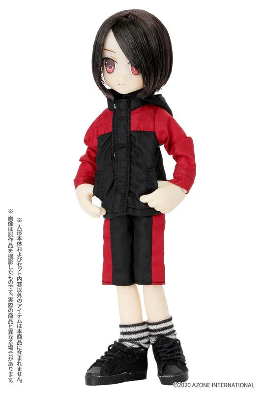 Picco Neemo Wear 1/12 Mountain Hoodie & Shorts Set Black x Red (DOLL ACCESSORY)ㅤ – Azone International – ActionFigureBrasil