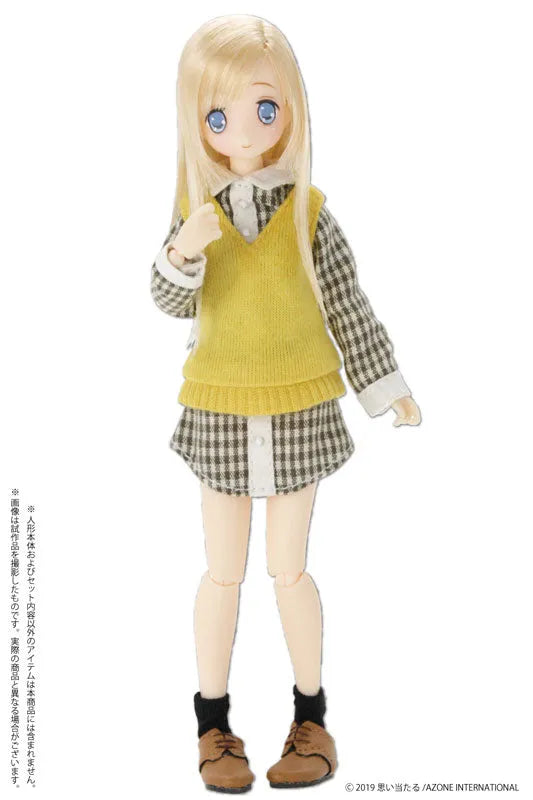 Picco Neemo Wear 1/12 One-piece Shirt Dress Set Moss Green x Mustard (DOLL ACCESSORY)ㅤ – Azone International – ActionFigureBrasil