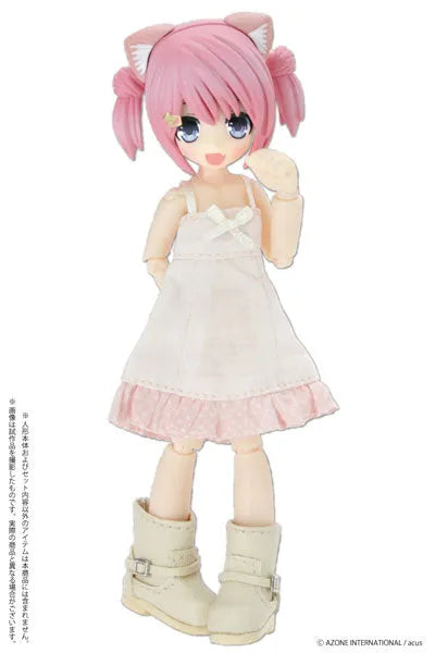 Picco Neemo Wear 1/12 Petit Dot*Camisole One-piece Dress Milky Pink (DOLL ACCESSORY)ㅤ – Azone International – ActionFigureBrasil