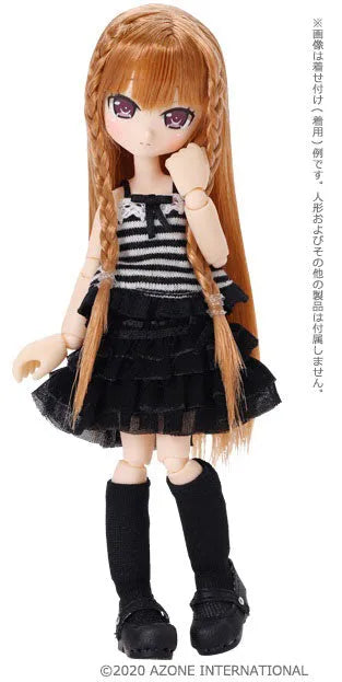 Picco Neemo Wear 1/12 Sugar Chiffon Frilly Skirt Black (DOLL ACCESSORY)ㅤ – Azone International – ActionFigureBrasil