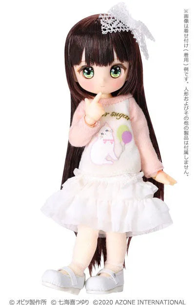 Picco Neemo Wear 1/12 Sugar Chiffon Frilly Skirt White (DOLL ACCESSORY)ㅤ – Azone International – ActionFigureBrasil