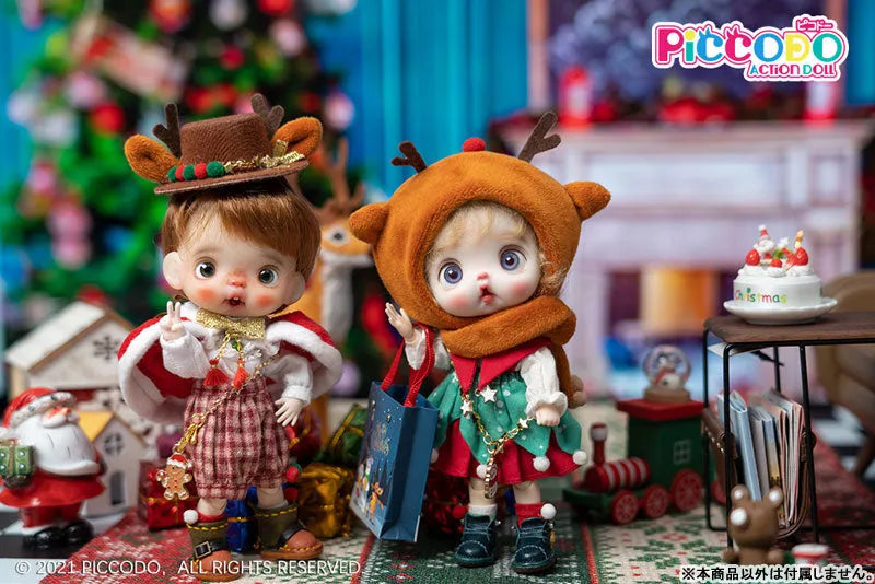 PICCODO ACTION DOLL Christmas Doll Outfit Set Snow Flake, Reindeer (DOLL ACCESSORY)ㅤ – Genesis – ActionFigureBrasil