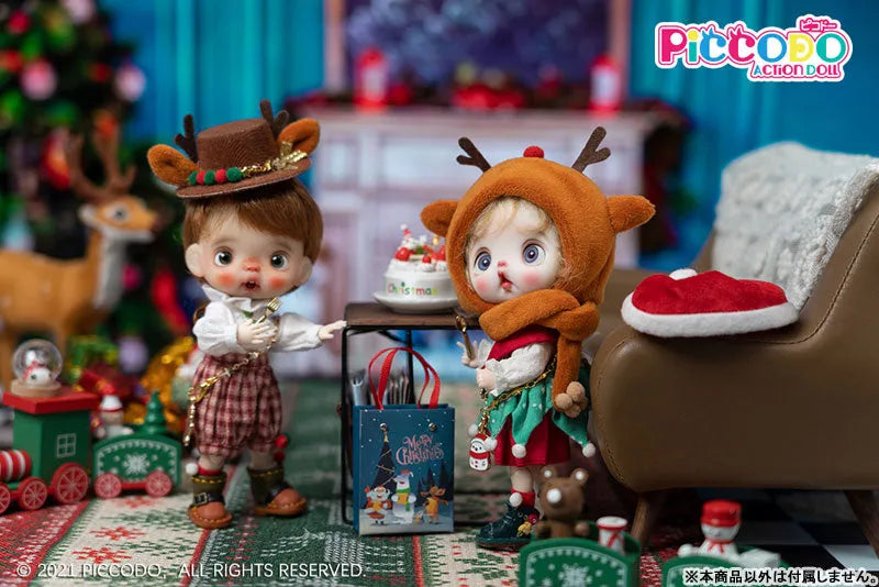 PICCODO ACTION DOLL Christmas Doll Outfit Set Snow Flake, Reindeer (DOLL ACCESSORY)ㅤ – Genesis – ActionFigureBrasil