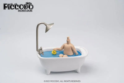 PICCODO ACTION DOLL Diorama Head Stand Bathtub Naturalㅤ – Genesis – ActionFigureBrasil