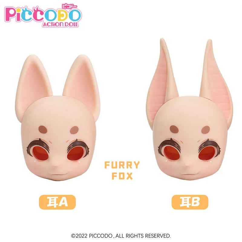 PICCODO Series Deformed Style Doll's Resin Head FURRY FOX (w/Makeup Ver.) Doll Whiteㅤ – Genesis – ActionFigureBrasil