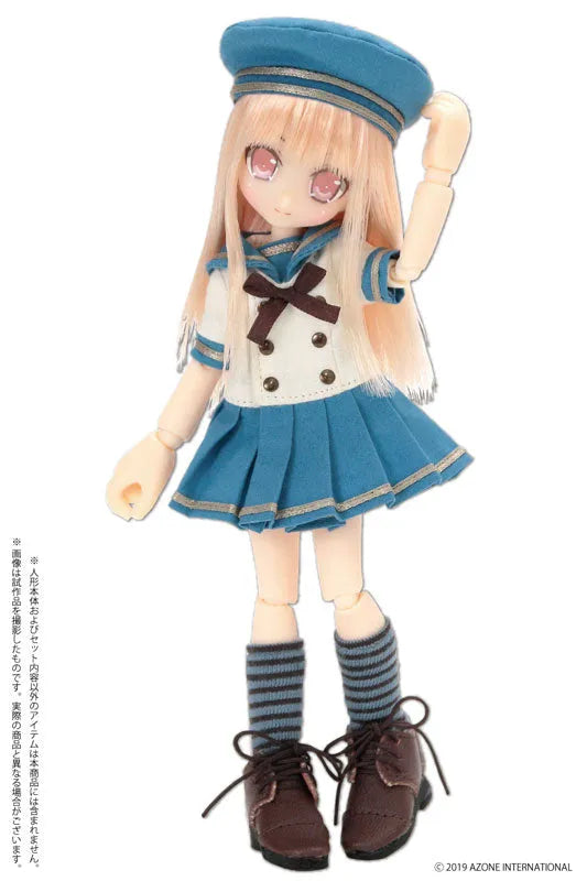 Picconeemo Costume - Doll Clothes - Gymnasium Sailor One-piece Set - 1/12 - Light Blue (Azone)ㅤ – Azone International – ActionFigureBrasil
