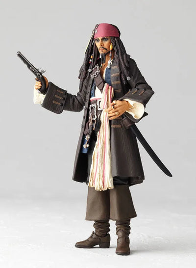 Pirates of the Caribbean - Jack Sparrow - Revoltech - Revoltech SFX No.025 (Kaiyodo)ㅤ – Kaiyodo – ActionFigureBrasil — com base expositora