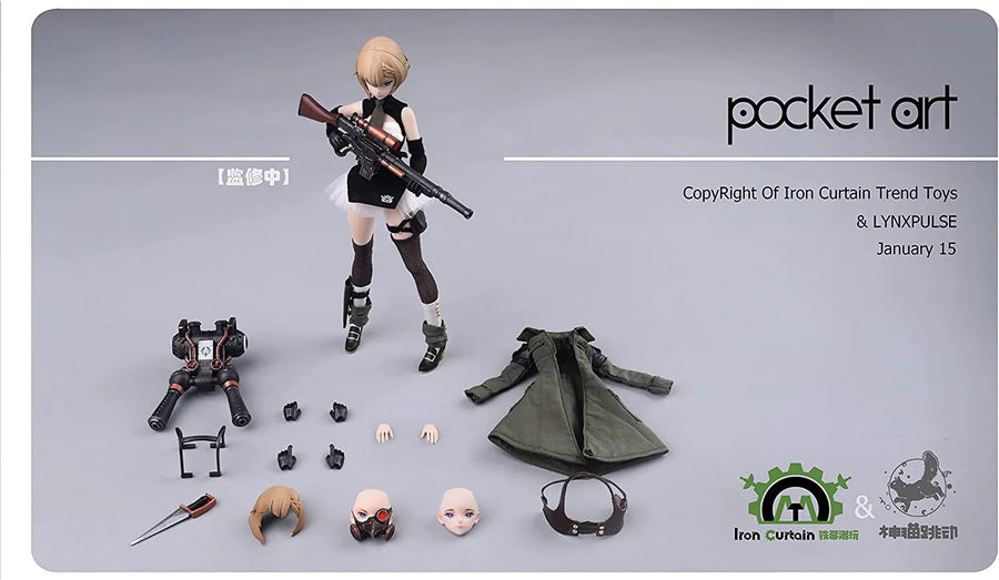 Pocket Art Series - PA001 - Emilia - 1/12 (LYNXPULSE)ㅤ – LYNXPULSE – ActionFigureBrasil