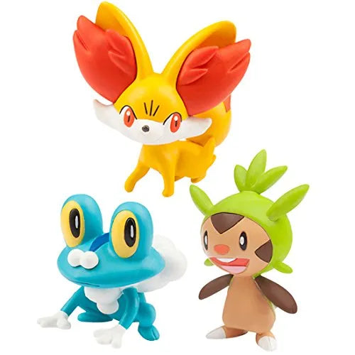 Pocket Monsters - Harimaron - 3 Starter Pokémon Vol. 6 - Moncolle 20th Anniversary - Moncolle Ex - Monster Collection - Kalos Region (Takara Tomy)ㅤ – Takara Tomy – ActionFigureBrasil