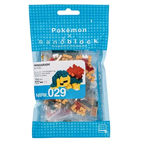 Pocket Monsters - Hinoarashi - Mini Collection Series - Nanoblock NBPM_029 - Pokémon x Nanoblock (Kawada)ㅤ – Kawada – ActionFigureBrasil