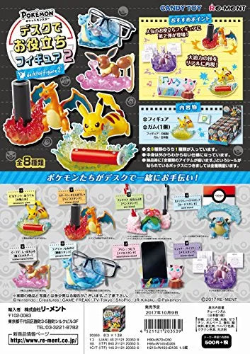 Pocket Monsters - Lizardon - Candy Toy - Pokémon Desk de O-Yakutachi Figure 2 - Hanko Stand - 2 (Re-Ment)ㅤ – Re-Ment – ActionFigureBrasil
