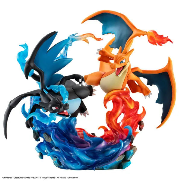 Pocket Monsters - Lizardon - G.E.M. - G.E.M. EX - Mega Lizardon X & Mega Lizardon Y (MegaHouse)ㅤ – MegaHouse – ActionFigureBrasil