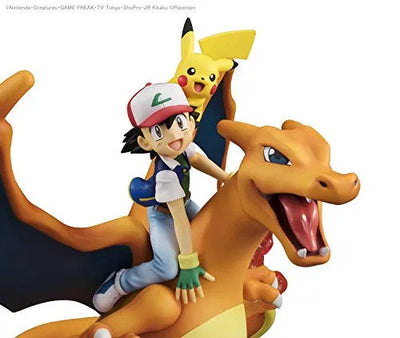 Pocket Monsters - Lizardon - Pikachu - Satoshi - G.E.M.ㅤ – MegaHouse – ActionFigureBrasil — iluminação de estúdio