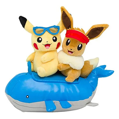 Pocket Monsters - Pikachu - Eievui - Whaloh - Pokécen Plushㅤ – Pokémon Center – ActionFigureBrasil