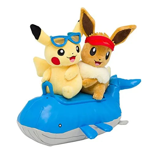 Pocket Monsters - Pikachu - Eievui - Whaloh - Pokécen Plushㅤ – Pokémon Center – ActionFigureBrasil