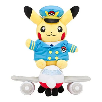 Pocket Monsters - Pikachu - Pokécen Plush - Plane ver.ㅤ – Pokémon Center – ActionFigureBrasil