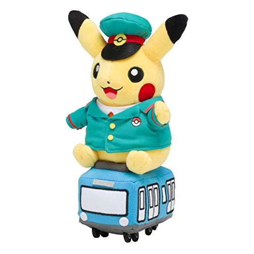 Pocket Monsters - Pikachu - Pokécen Plush - Train ver.ㅤ – Pokémon Center – ActionFigureBrasil