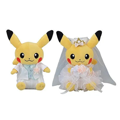 Pocket Monsters - Pikachu - Precious Wedding - Plush Pairㅤ – Pokémon Center – ActionFigureBrasil