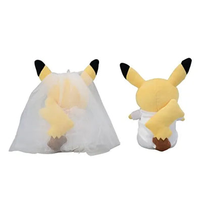 Pocket Monsters - Pikachu - Precious Wedding - Plush Pairㅤ – Pokémon Center – ActionFigureBrasil — ângulo diferente