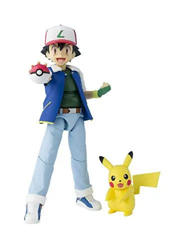Pocket Monsters - Pikachu - Satoshi - S.H.Figuartsㅤ – Bandai – ActionFigureBrasil