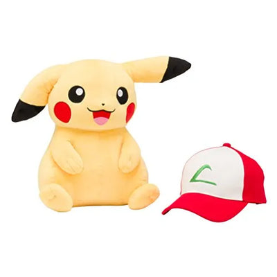 Pocket Monsters - Pokemon Center Original - Pikachu wearing a hat - Plushㅤ – The Pokémon Company – ActionFigureBrasil — detalhe do produto