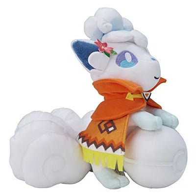 Pocket Monsters Sun & Moon - Rokon - Pokécen Plush - Alola Form, Snow Festivalㅤ – Pokémon Center – ActionFigureBrasil — ângulo diferente