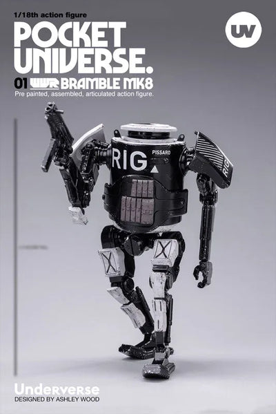 POCKET UNIVERSE WWR 1/18 BRAMBLE MK8 blackㅤ – Underverse – ActionFigureBrasil — close