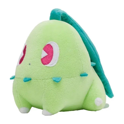 Pokemon - Chikorita - Saiko Soda Refresh Plushie (Pokemon Center)ㅤ – Pokémon Center – ActionFigureBrasil