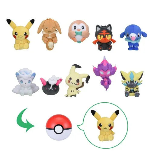 Pokemon - Mini Plushie in Poke Ball - Vol. 3 - Single Random Plushie (Pokemon Center)ㅤ – Pokémon Center – ActionFigureBrasil